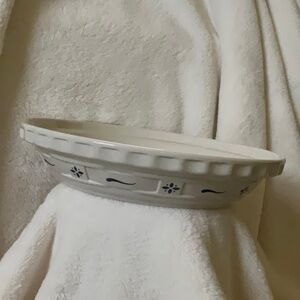 Longaberger Pottery Pie Plate 10”